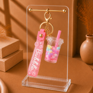 Pastel Bubble Cup Keychain