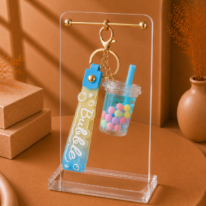 Pastel Bubble Cup Keychain