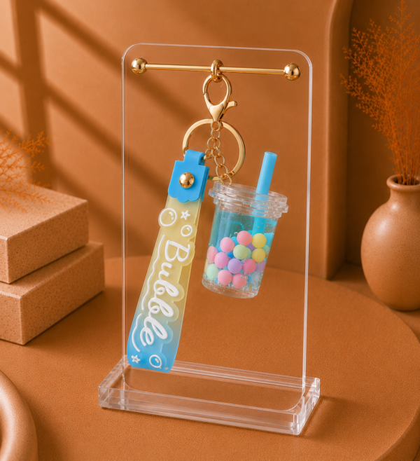 Pastel Bubble Cup Keychain