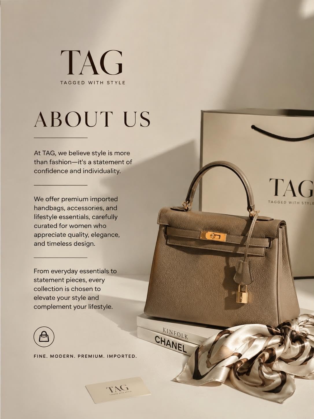 Curated leather goods collection